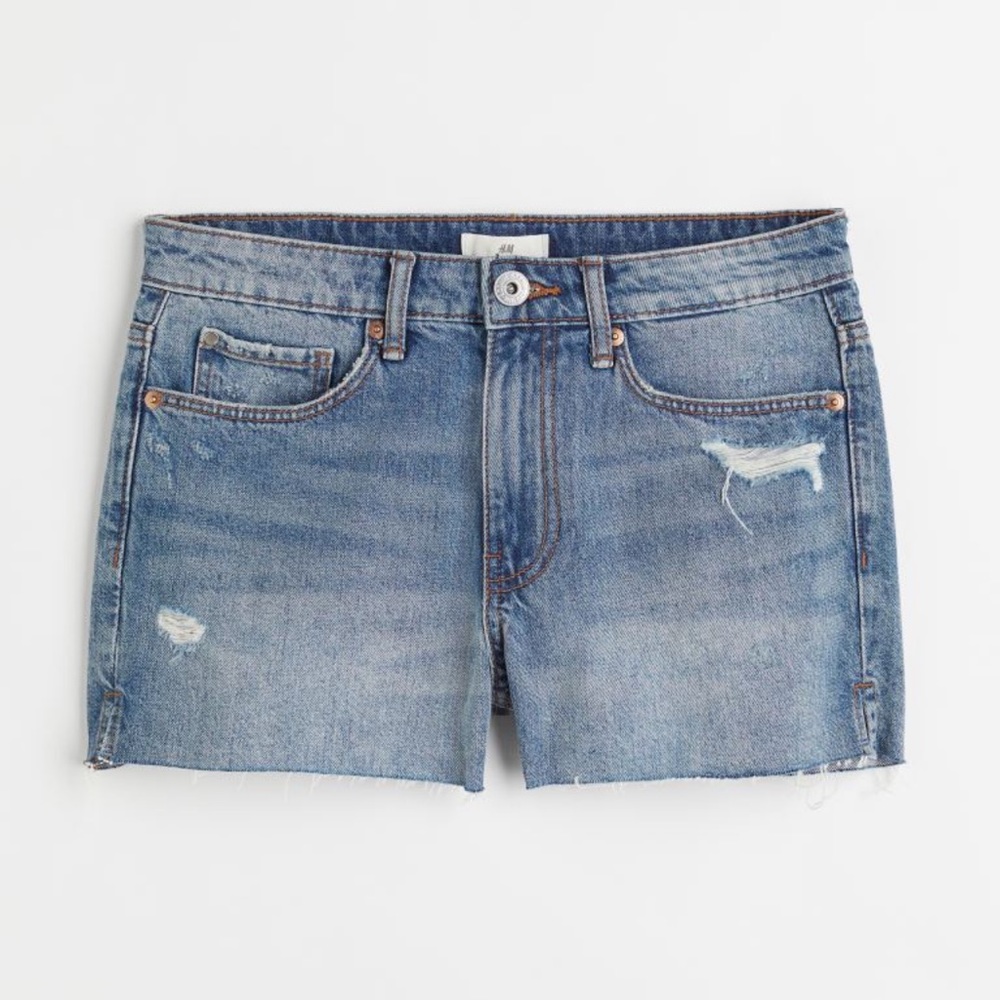 Slim Denim Shorts